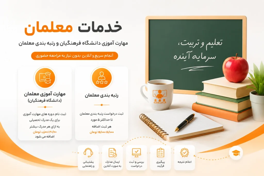 مهارت آموزی دانشگاه فرهنگیان و رتبه بندی معلمان