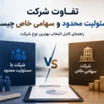 تفاوت شرکت مسئولیت محدود و سهامی خاص چیست؟ راهنمای انتخاب بهترین نوع شرک